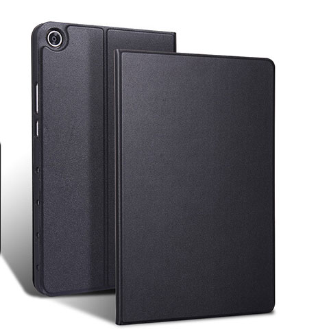 Samsung Galaxy Tab S5e 4G 10.5 SM-T725用手帳型 レザーケース スタンド カバー L02 サムスン ブラック