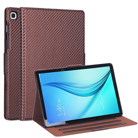 Samsung Galaxy Tab S5e 4G 10.5 SM-T725用手帳型 レザーケース スタンド カバー L04 サムスン ブラウン