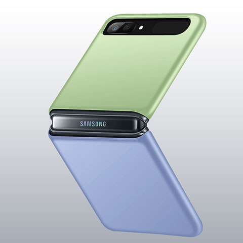 Samsung Galaxy Z Flip 5G用ハードケース プラスチック 質感もマット カバー M01 サムスン マルチカラー