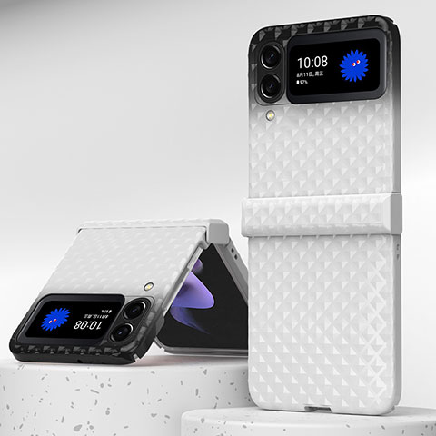Samsung Galaxy Z Fold3 5G用ハードケース プラスチック 質感もマット カバー H07 サムスン ホワイト