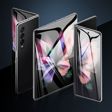 Samsung Galaxy Z Fold4 5G用高光沢 液晶保護フィルム 背面保護フィルム同梱 F09 サムスン クリア