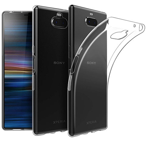 Sony Xperia 10用極薄ソフトケース シリコンケース 耐衝撃 全面保護 クリア透明 カバー ソニー クリア