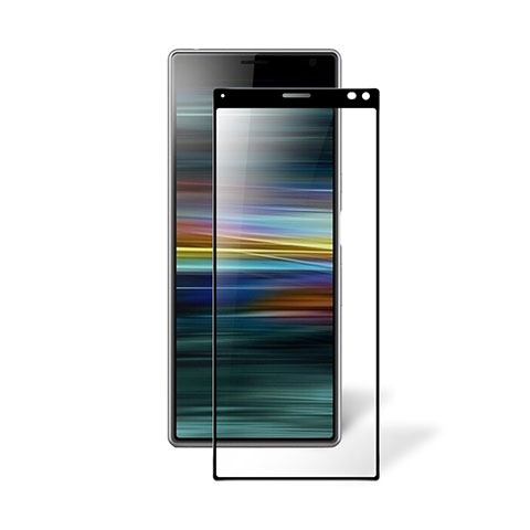 Sony Xperia 8 Lite用強化ガラス フル液晶保護フィルム ソニー ブラック