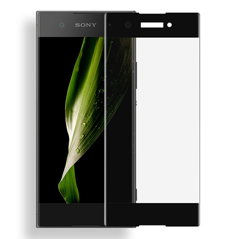 Sony Xperia XA1用強化ガラス フル液晶保護フィルム ソニー ブラック