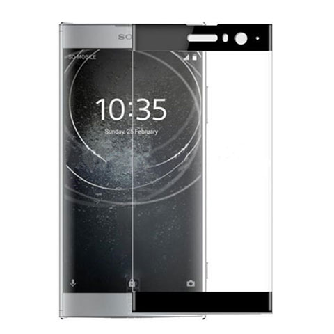 Sony Xperia XA2用強化ガラス フル液晶保護フィルム ソニー ブラック