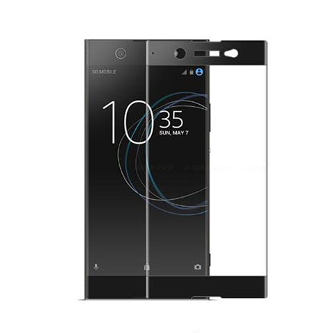 Sony Xperia XA2 Ultra用強化ガラス フル液晶保護フィルム ソニー ブラック