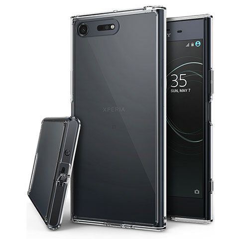 Sony Xperia XZ Premium用極薄ソフトケース シリコンケース 耐衝撃 全面保護 クリア透明 T03 ソニー クリア