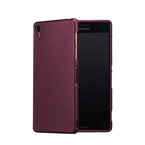 Sony Xperia Z3用ハードケース カバー プラスチック ソニー レッド