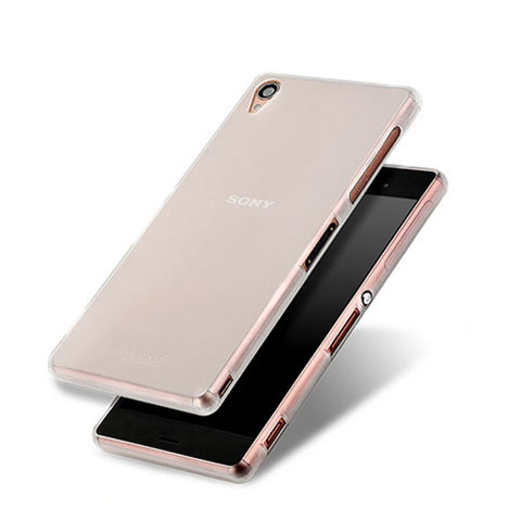 Sony Xperia Z3用シリコンケース ソフトタッチラバー 質感もマット ソニー ホワイト