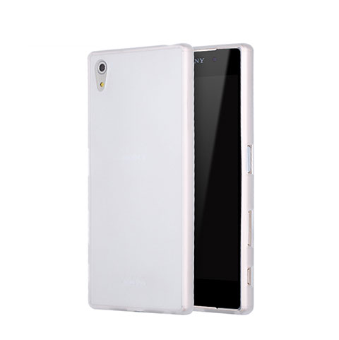 Sony Xperia Z5用シリコンケース ソフトタッチラバー 質感もマット ソニー ホワイト