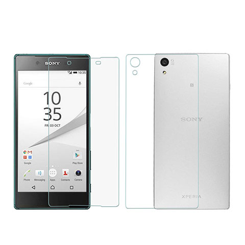 Sony Xperia Z5用高光沢 液晶保護フィルム 背面保護フィルム同梱 ソニー クリア