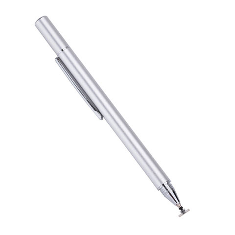 高感度タッチペン 超極細アクティブスタイラスペンタッチパネル P12 シルバー