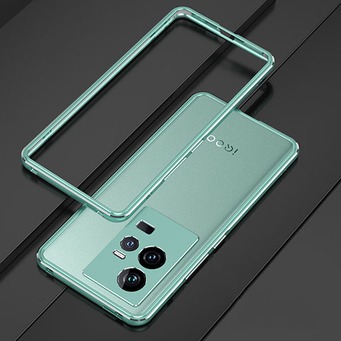 Vivo iQOO 11 Pro 5G用ケース 高級感 手触り良い アルミメタル 製の金属製 バンパー カバー Vivo グリーン