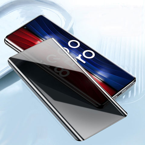 Vivo iQOO 8 Pro 5G用反スパイ 強化ガラス 液晶保護フィルム M02 Vivo クリア