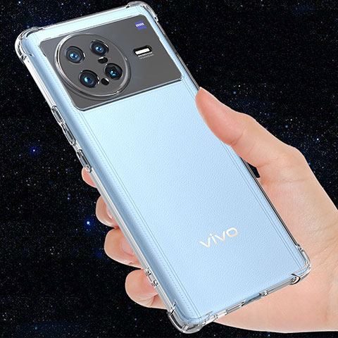Vivo X Note用極薄ソフトケース シリコンケース 耐衝撃 全面保護 クリア透明 カバー Vivo クリア