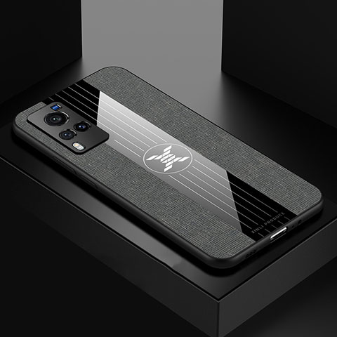 Vivo X60 Pro 5G用極薄ソフトケース シリコンケース 耐衝撃 全面保護 X01L Vivo グレー