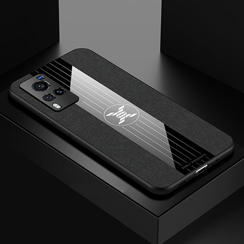 Vivo X60 Pro 5G用極薄ソフトケース シリコンケース 耐衝撃 全面保護 X01L Vivo ブラック