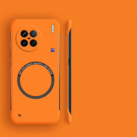 Vivo X90 Pro 5G用ハードケース プラスチック 質感もマット フレームレス カバー Mag-Safe 磁気 Magnetic Vivo オレンジ