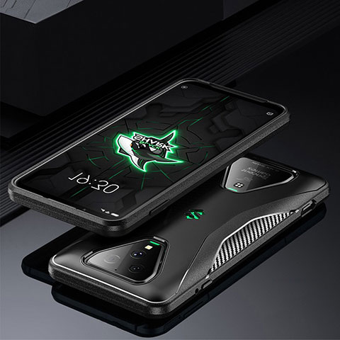 Xiaomi Black Shark 3 Pro用360度 フルカバー極薄ソフトケース シリコンケース 耐衝撃 全面保護 バンパー Xiaomi ブラック