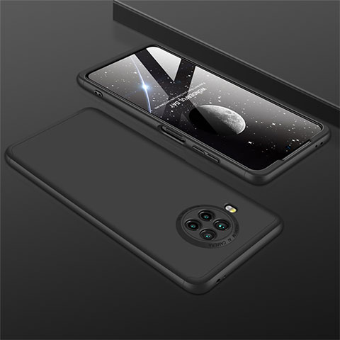 Xiaomi Mi 10T Lite 5G用ハードケース プラスチック 質感もマット 前面と背面 360度 フルカバー M01 Xiaomi ブラック