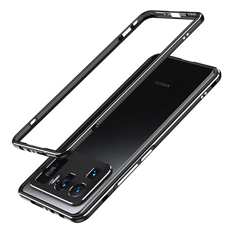 Xiaomi Mi 11 Ultra 5G用ケース 高級感 手触り良い アルミメタル 製の金属製 バンパー カバー A01 Xiaomi ブラック