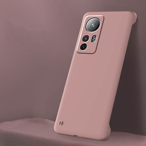 Xiaomi Mi 12 5G用ハードケース プラスチック 質感もマット カバー M02 Xiaomi ピンク