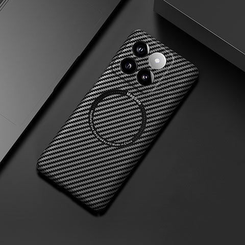 Xiaomi Mi 14 Pro 5G用ハードケース プラスチック 質感もマット ツイル カバー Mag-Safe 磁気 Magnetic Xiaomi ブラック