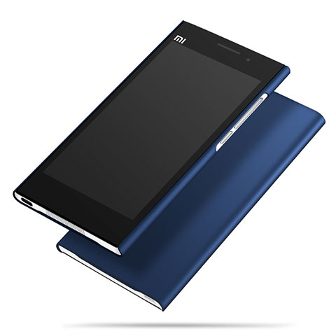 Xiaomi Mi 3用ハードケース プラスチック 質感もマット M01 Xiaomi ネイビー