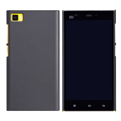 Xiaomi Mi 3用ハードケース プラスチック メッシュ デザイン Xiaomi ブラック