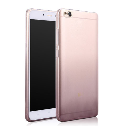 Xiaomi Mi 5C用極薄ソフトケース グラデーション 勾配色 クリア透明 Xiaomi グレー