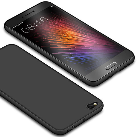 Xiaomi Mi 5C用極薄ソフトケース シリコンケース 耐衝撃 全面保護 S01 Xiaomi ブラック