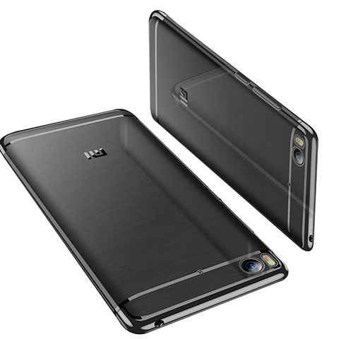 Xiaomi Mi 5S用極薄ソフトケース シリコンケース 耐衝撃 全面保護 クリア透明 H01 Xiaomi ブラック