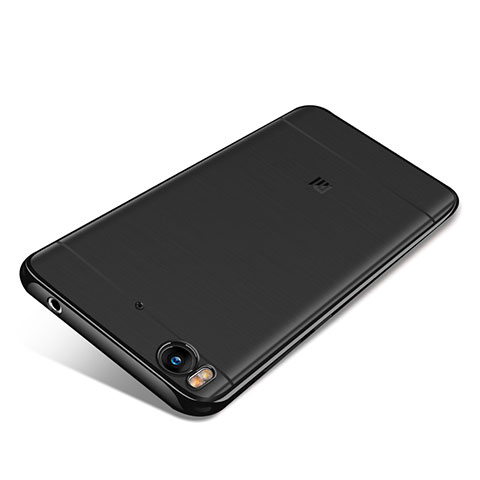 Xiaomi Mi 5S用極薄ソフトケース シリコンケース 耐衝撃 全面保護 クリア透明 H02 Xiaomi ブラック