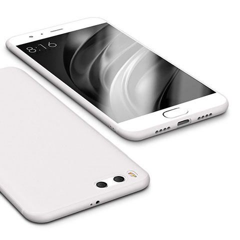 Xiaomi Mi 6用極薄ソフトケース シリコンケース 耐衝撃 全面保護 S02 Xiaomi ホワイト