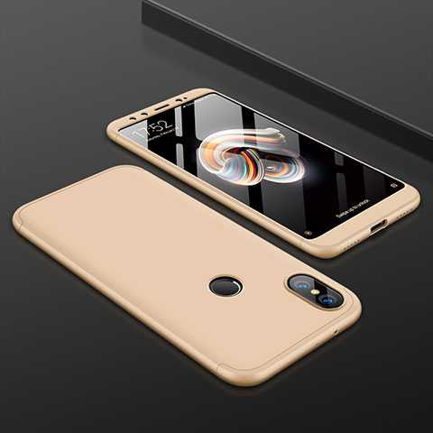 Xiaomi Mi 6X用ハードケース プラスチック 質感もマット 前面と背面 360度 フルカバー Xiaomi ゴールド