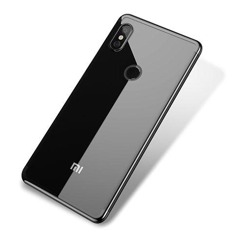 Xiaomi Mi 8用極薄ソフトケース シリコンケース 耐衝撃 全面保護 クリア透明 H02 Xiaomi ブラック