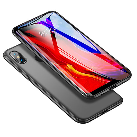 Xiaomi Mi 8用極薄ソフトケース シリコンケース 耐衝撃 全面保護 S04 Xiaomi ブラック