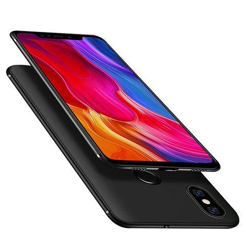 Xiaomi Mi 8用極薄ソフトケース シリコンケース 耐衝撃 全面保護 Xiaomi ブラック