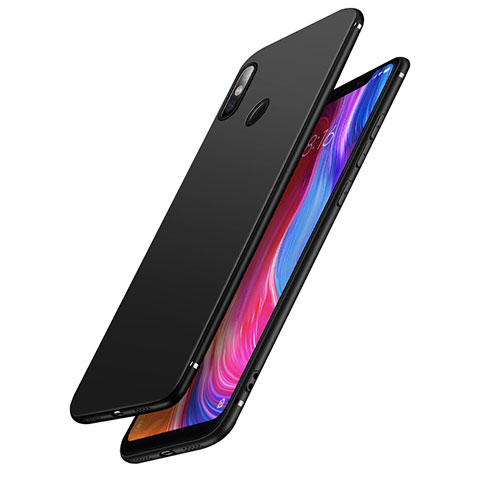 Xiaomi Mi 8用極薄ソフトケース シリコンケース 耐衝撃 全面保護 S06 Xiaomi ブラック