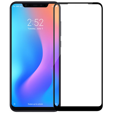 Xiaomi Mi 8 Explorer用強化ガラス フル液晶保護フィルム F05 Xiaomi ブラック