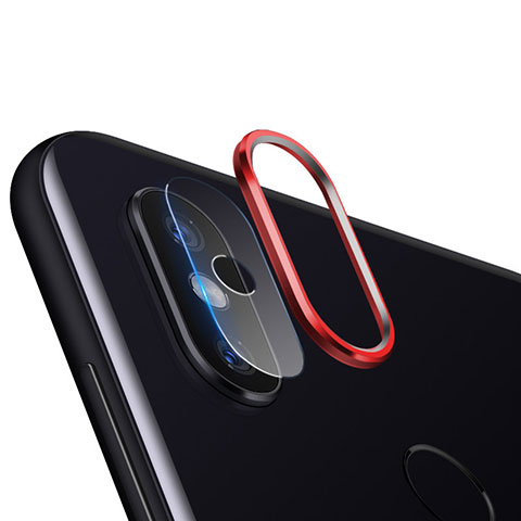 Xiaomi Mi 8用強化ガラス カメラプロテクター カメラレンズ 保護ガラスフイルム Xiaomi レッド