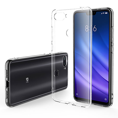 Xiaomi Mi 8 Lite用極薄ソフトケース シリコンケース 耐衝撃 全面保護 クリア透明 T06 Xiaomi クリア