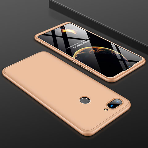 Xiaomi Mi 8 Lite用ハードケース プラスチック 質感もマット 前面と背面 360度 フルカバー Xiaomi ゴールド