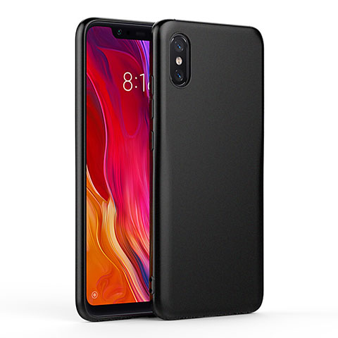 Xiaomi Mi 8 Screen Fingerprint Edition用極薄ソフトケース シリコンケース 耐衝撃 全面保護 Xiaomi ブラック