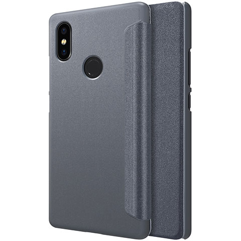 Xiaomi Mi 8 SE用手帳型 レザーケース スタンド Xiaomi ブラック