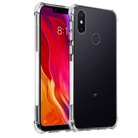 Xiaomi Mi 8 SE用極薄ソフトケース シリコンケース 耐衝撃 全面保護 クリア透明 T04 Xiaomi クリア