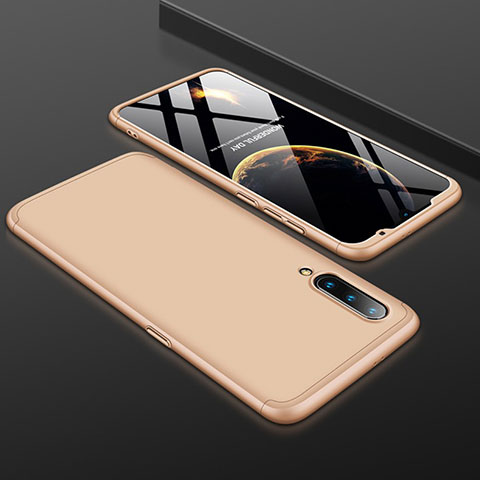 Xiaomi Mi 9 Lite用ハードケース プラスチック 質感もマット 前面と背面 360度 フルカバー M01 Xiaomi ゴールド