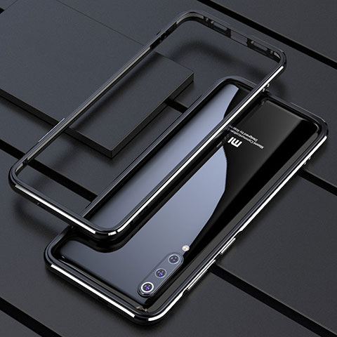Xiaomi Mi 9 Lite用ケース 高級感 手触り良い アルミメタル 製の金属製 バンパー カバー Xiaomi ブラック