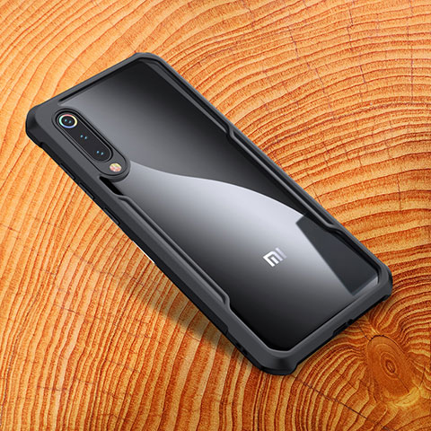 Xiaomi Mi 9 Pro 5G用シリコンケース ソフトタッチラバー 鏡面 M01 Xiaomi ブラック