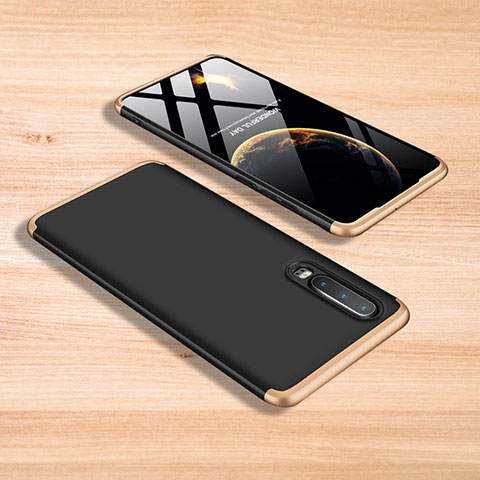 Xiaomi Mi 9 SE用ハードケース プラスチック 質感もマット 前面と背面 360度 フルカバー Xiaomi ゴールド・ブラック
